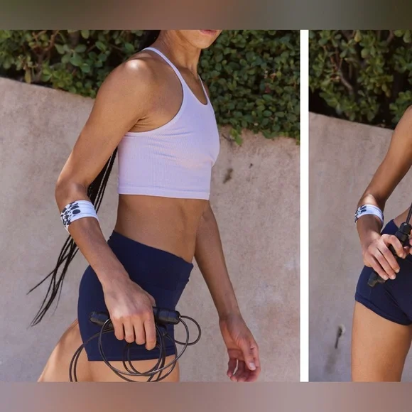 NWOT Free People FP Movement Happiness Runs Crop Tank lavender glaze XS/S - Picture 4 of 9